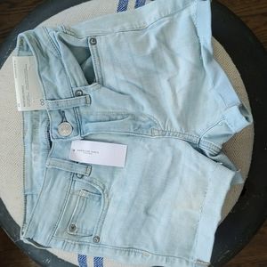 NWT Acid-wash denim shorts